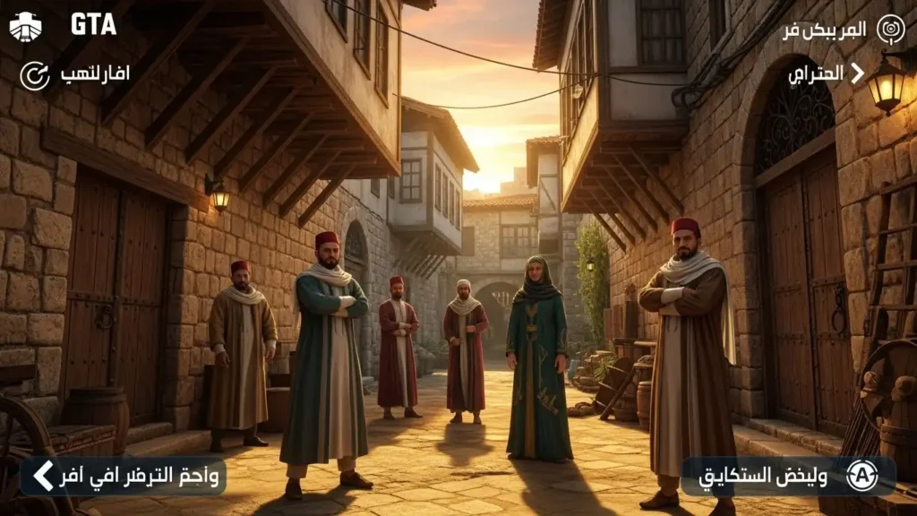 واجهة لعبة GTA باب الحارة 2025 للاندرويد
