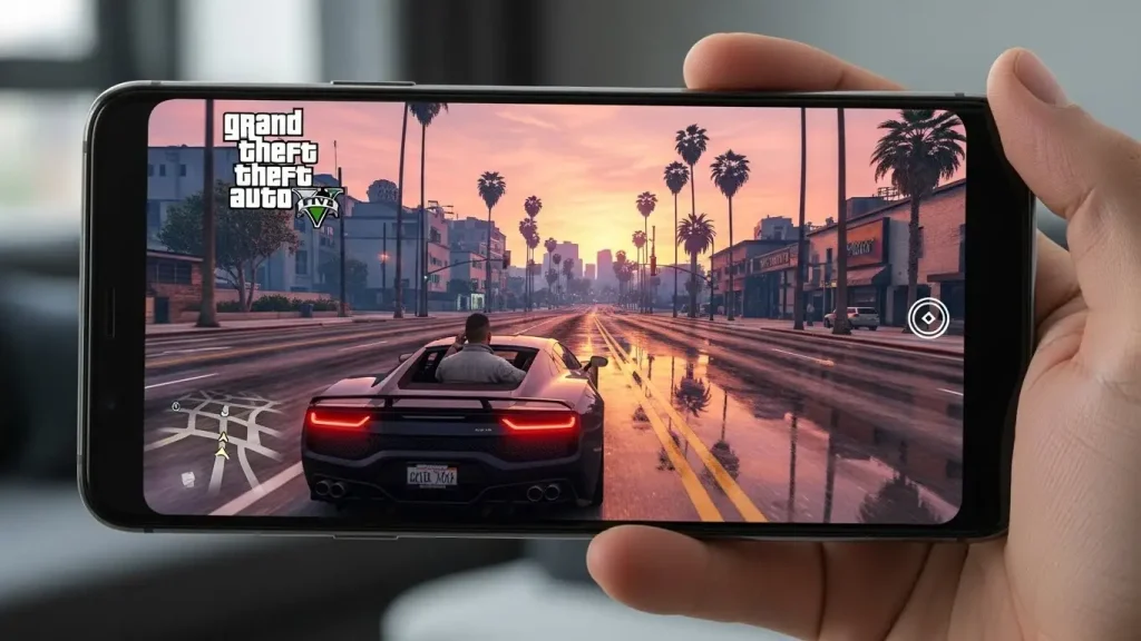 تشغيل لعبة GTA 5 على الهاتف الذكي