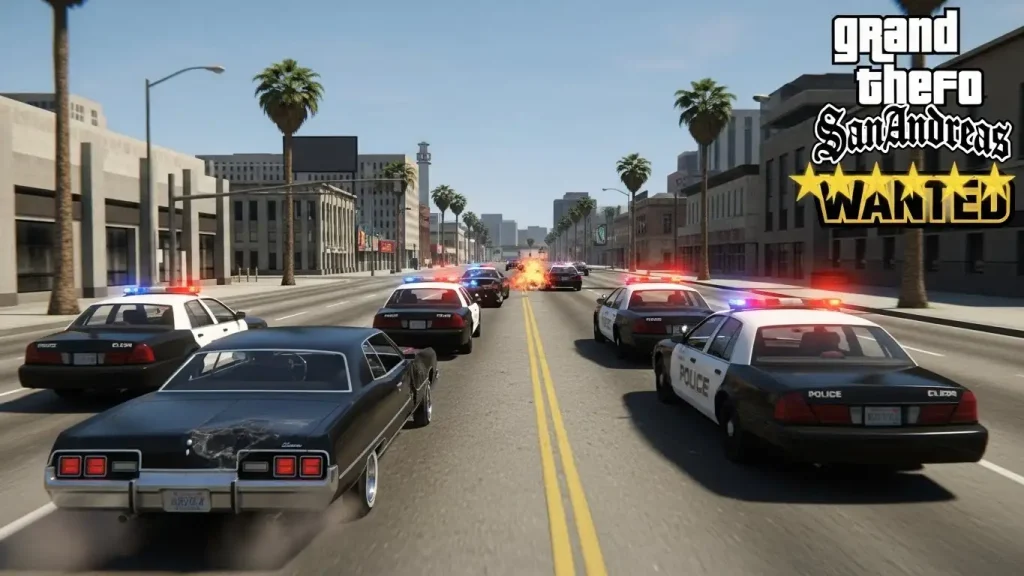 التحكم في الشرطة باستخدام كلمات سر GTA San Andreas
