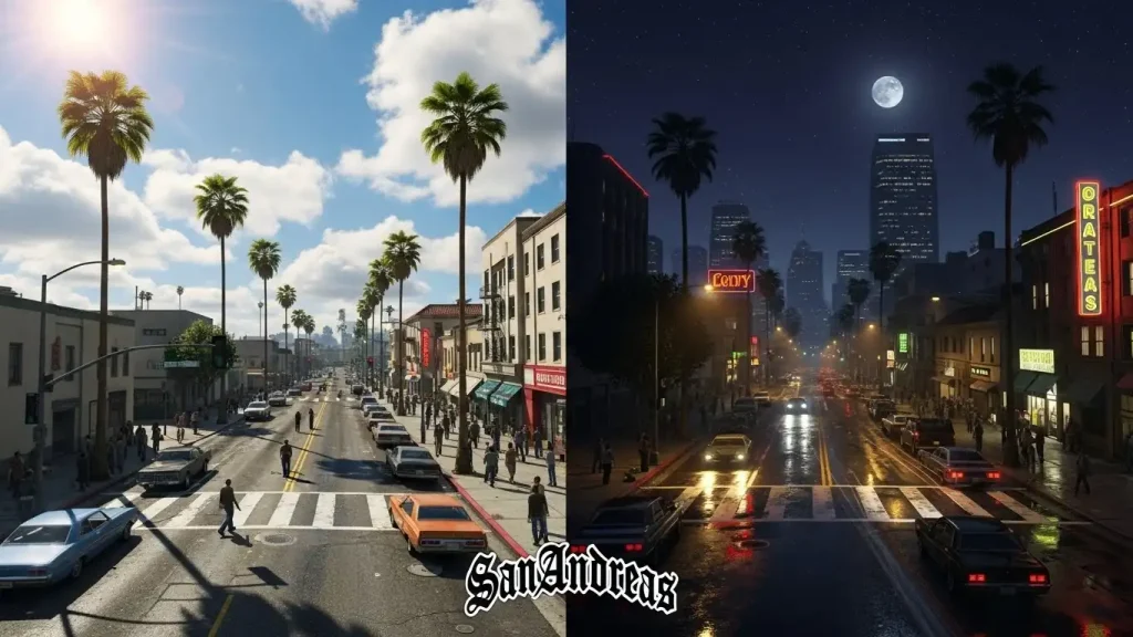 تأثير الوقت على أحداث GTA San Andreas