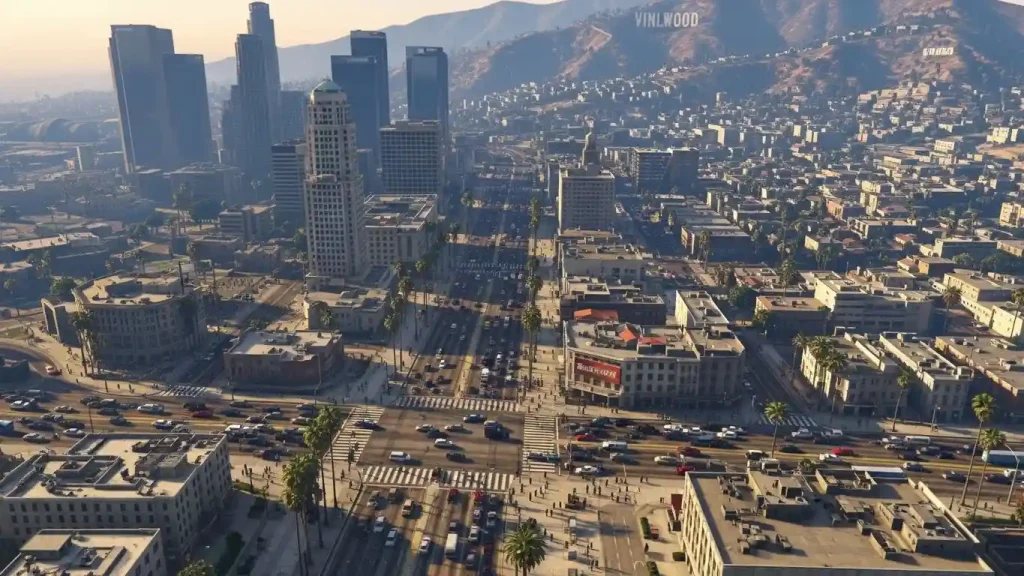 عالم لعبة GTA V المفتوح والجرافيك العالي
