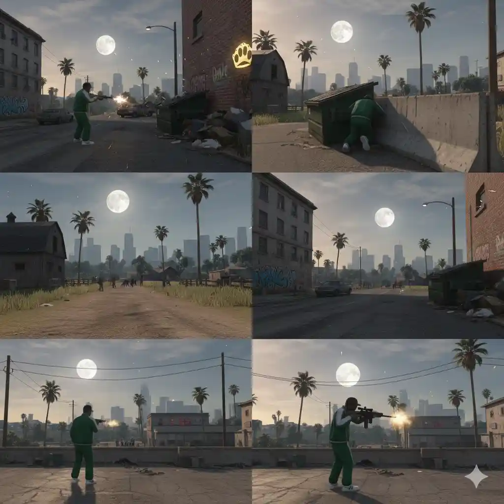 الاسلحة في gta san andreas 5