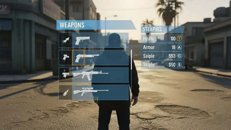 الاسلحة في gta san andreas 7